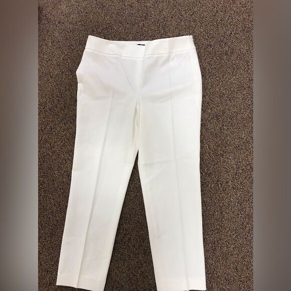 Talbots Classic Cream Ankle Pants - Picture 3 of 6
